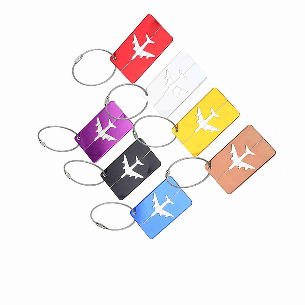 7 шт./компл. Бирки для дорожного багажа из алюминиевого сплава, идентификационные бирки, дорожные этикетки, аксессуары