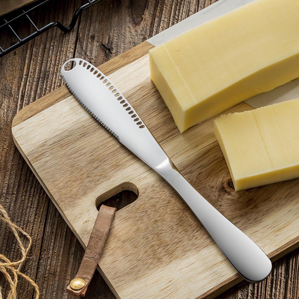 Multifunction Stainless Steel Butter Cutter Cheese Jam Spreaders Cream Cutter Utensil Dessert Toast CDN