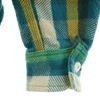 marka made in Japan Check Pattern Long sleeve Flannel shirt 1 Blue green Women Used
