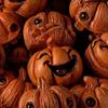 16Pcs Creative Miniature Halloween Decor Resin Resin Pumpkin Statue  Office Desktop