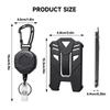 Badge Reel Clip Retractable Holder for Credit Card with ID Badge Holder for Professional Office Settings