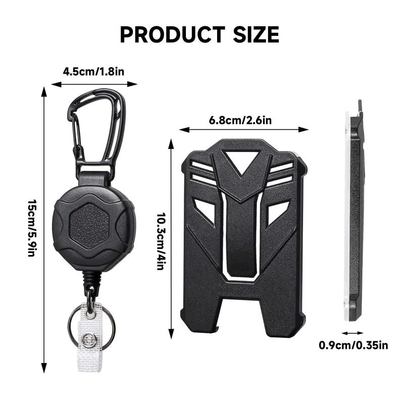 Badge Reel Clip Retractable Holder for Credit Card with ID Badge Holder for Professional Office Settings