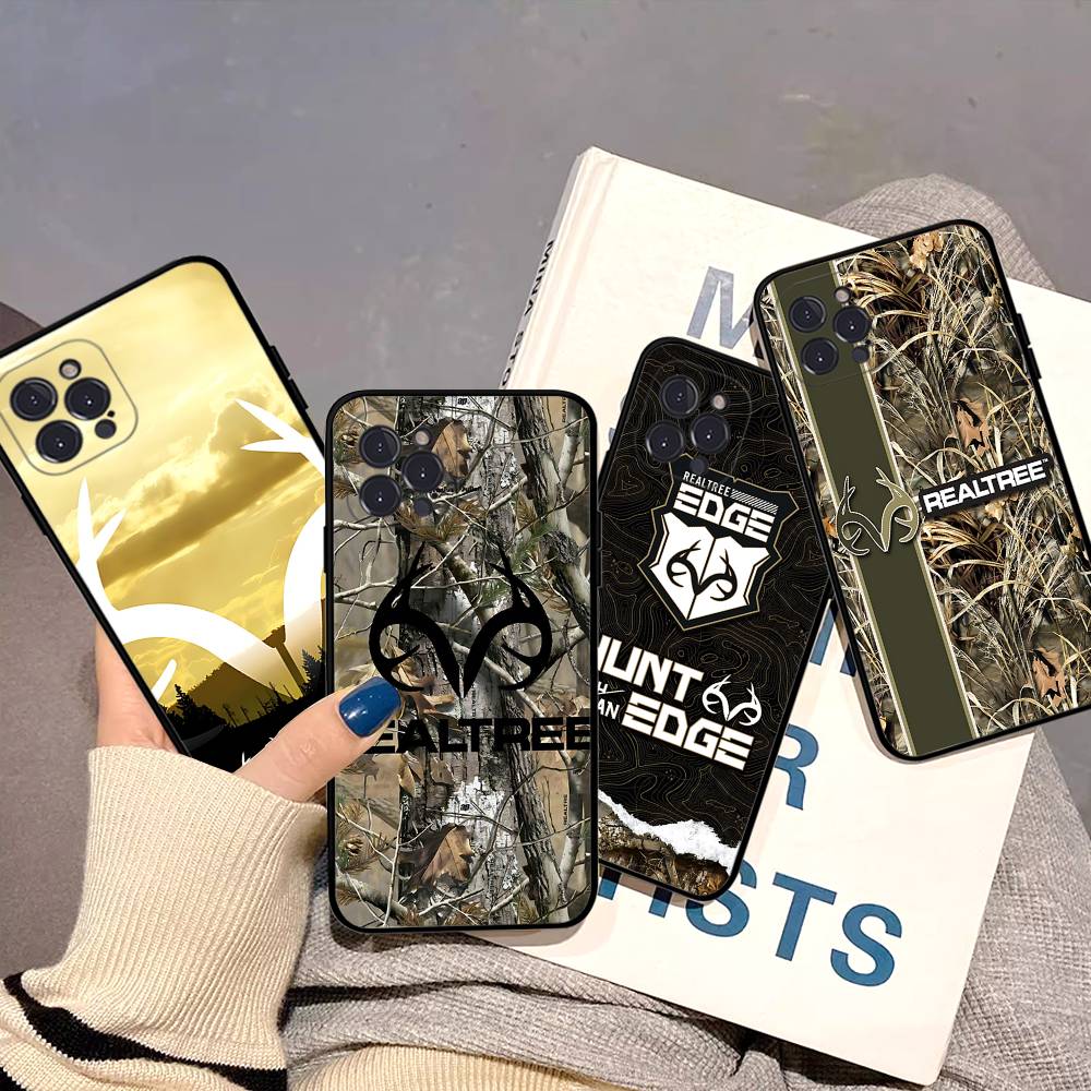 Логотип R-Realtrees для iPhone 17 16 15 14 13 12 Mini 11 Pro Max Plus Мягкий силиконовый чехол для телефона