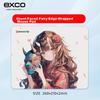 EXCO (EXCO) Guimian Xianji Mouse Pad, Small Cartoon Anime Desk Mat with Locked Edges, Office And Gaming Computer Pad, Portable And Convenient, 0239