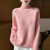 Women Sweater 100% Wool TIDENOVEL Turtleneck Knit Pullover Thick Winter Jumpers Female Knit Tops