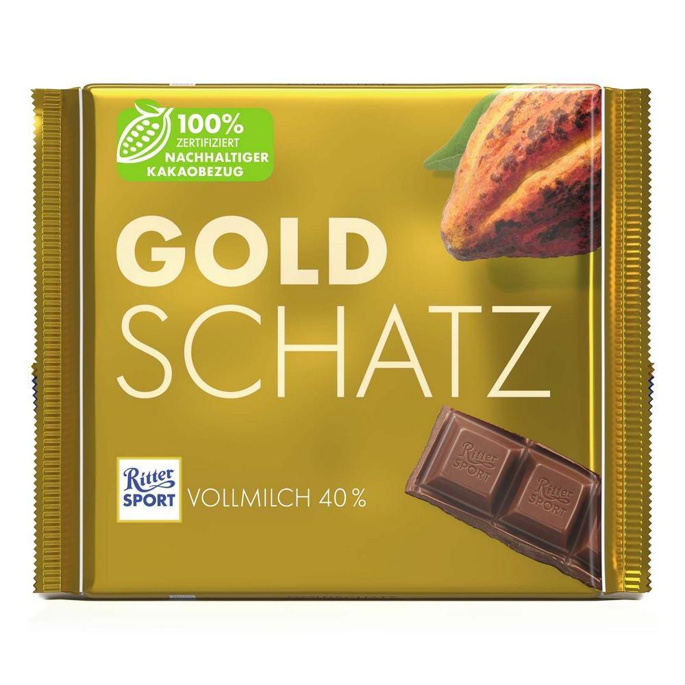 Ritter Sport Whole Milk 40% Gold Treasure 250G