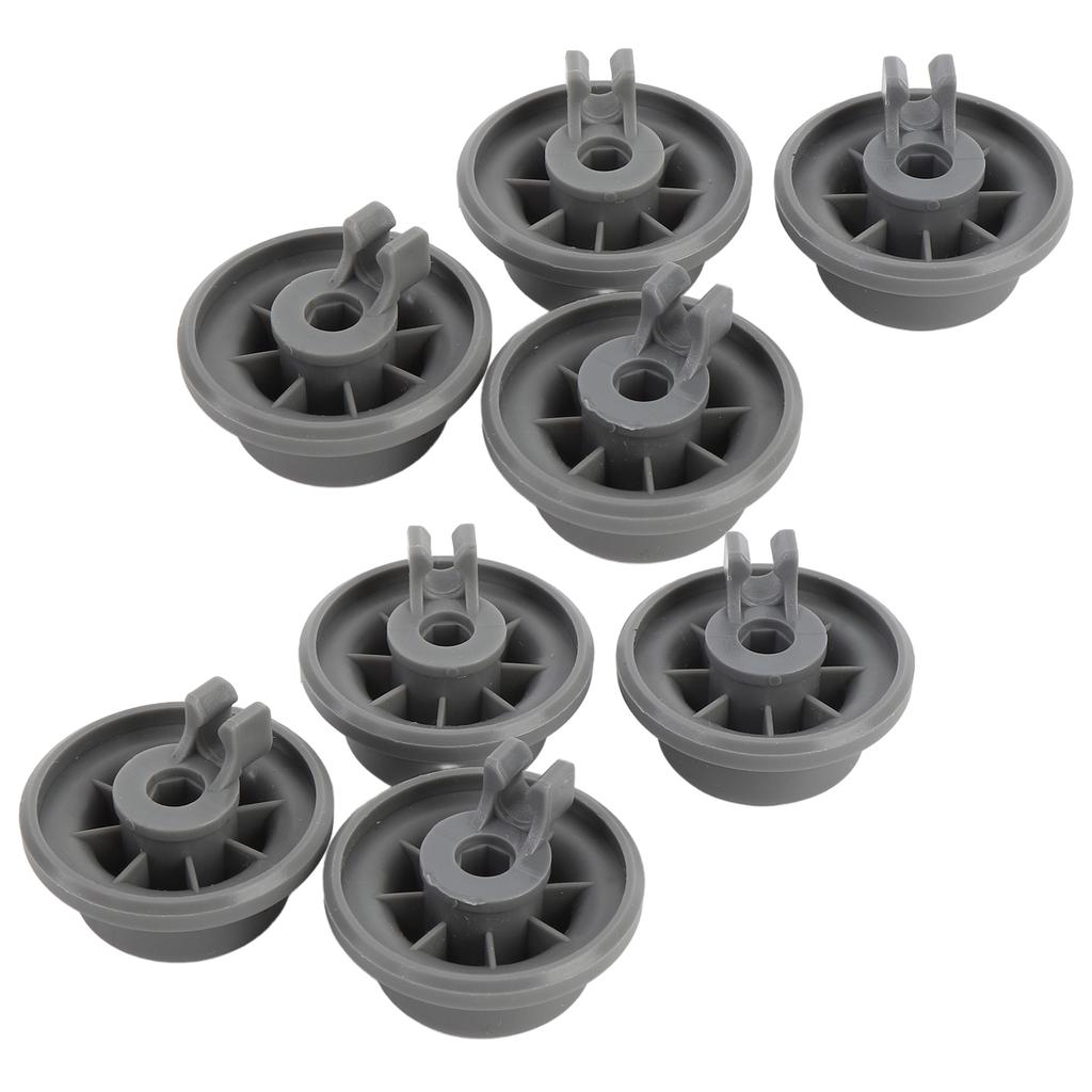 8Pcs Dishwasher Lower Rack Wheels 165314 Replacement Kitchen Supply Plastic Parts Accessories