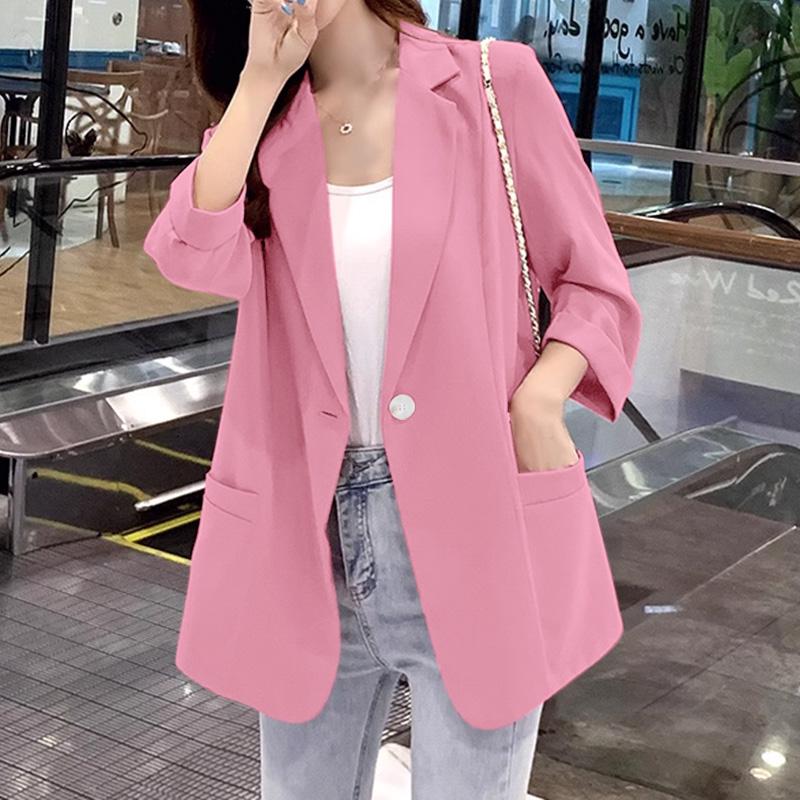 ZANZEA Женский тонкий кардиган с зазубренными лацканами и длинным рукавом