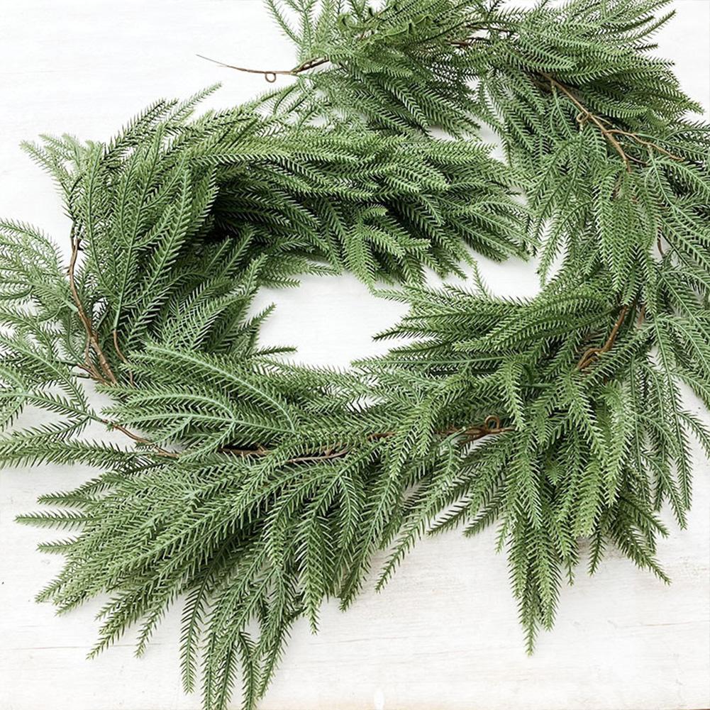 Christmas Pine Garlands Realistic Winter Greenery Pine Garland Holiday Season Indoor Outdoor
