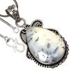 Pendant Dendritic Opal Gemstone Handmade Gift For Her Silver Jewelry 2.25"