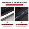 Car Door Plate Carbon Fiber Threshold Protector Sticker Decals Emblem For Mitsubishi Lancer ASX Mirage Pajero Xpander Attrage