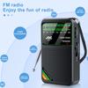 New Pocket Radio FM AM SW Radio Built-in Speaker Pointer Pocket Radio Type-C Rechargeable with HD Display Screen for Elder Radio