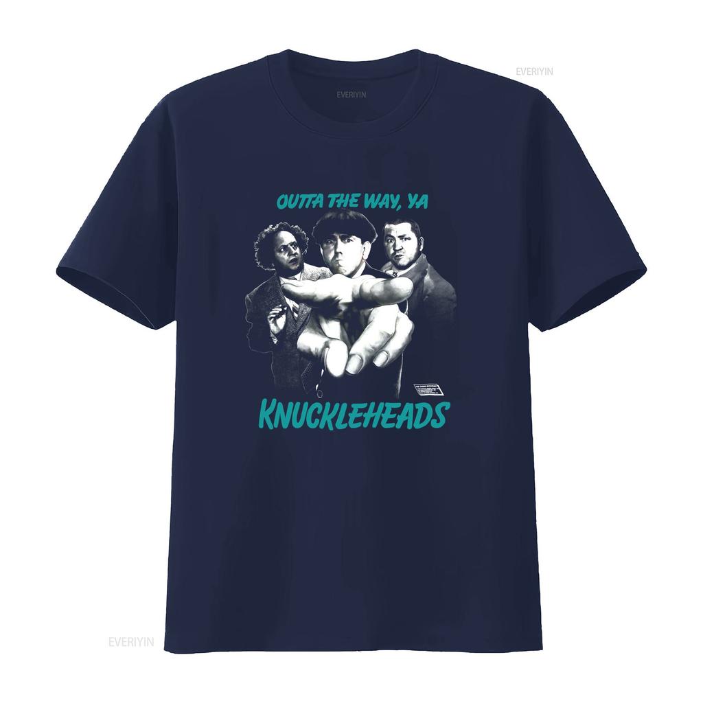 Vintage Retro Funny Three Stooges Knuckleheads Print Casual T Shirt vintage Washed homme streetwear Comfortable graphic