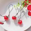 Acrylic Tomato Keychain Adorable Strawberry Bag Keyring Fruit Pendant