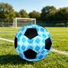 1pc Blue Geometric Durable Soccer Ball/Football, Size 5, Perfect for Training, Entertainment And Competition,Gift yy26060680