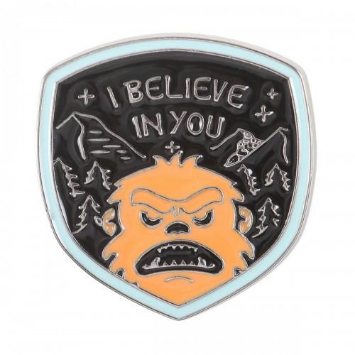 Something Different Pin Enamel Bigfoot Badge