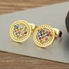Nidin New Classic Design Heart Shape Heart Crystal Zircon Stud Earrings For Women Female Birthday Party Ear Jewelry Fine Gifts