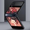 Чехол для телефона Genshin Impact для Samsung Galaxy Z Flip 3 4 5 Черный Складной Мобильный Чехол Жесткий ПК Fundas Coque Защитная Крышка