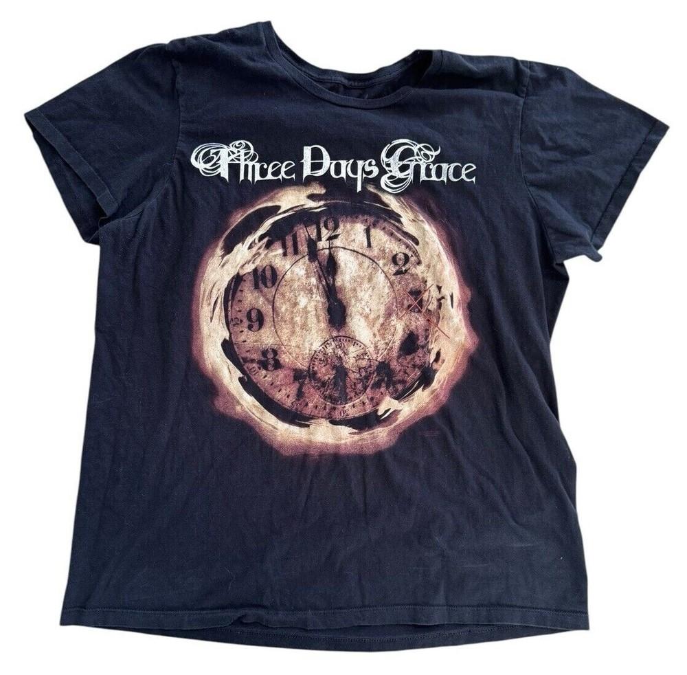 Футболка унисекс The Time Three Days Grace Черная S-5XL 1V0164