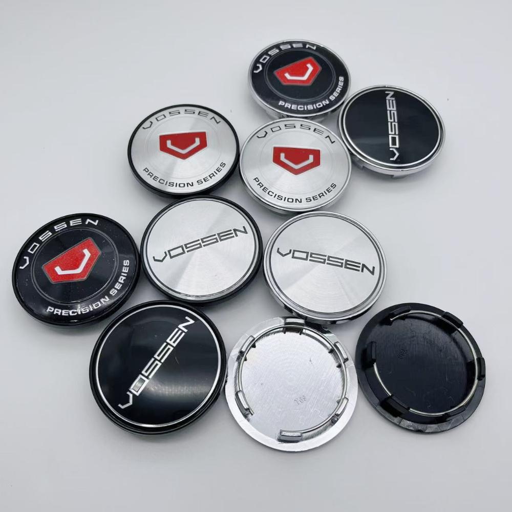 4pcs Vossen Logo Emblem Car Wheel Center Caps 69MM (56MM I.D) for Wheels Rim Hubcaps Hub Centre Cover Replace Car Accessories