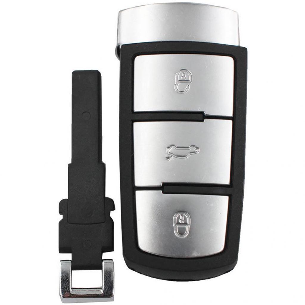 3 Buttons Car Key Spare Case Blank Shell For VW B6 Magotan