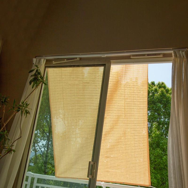 Outdoor Terrace Shading Net HDPE Beige Mesh Plant Shed Sun Cover for Garden Sunscreen Shielding Awning Cloth