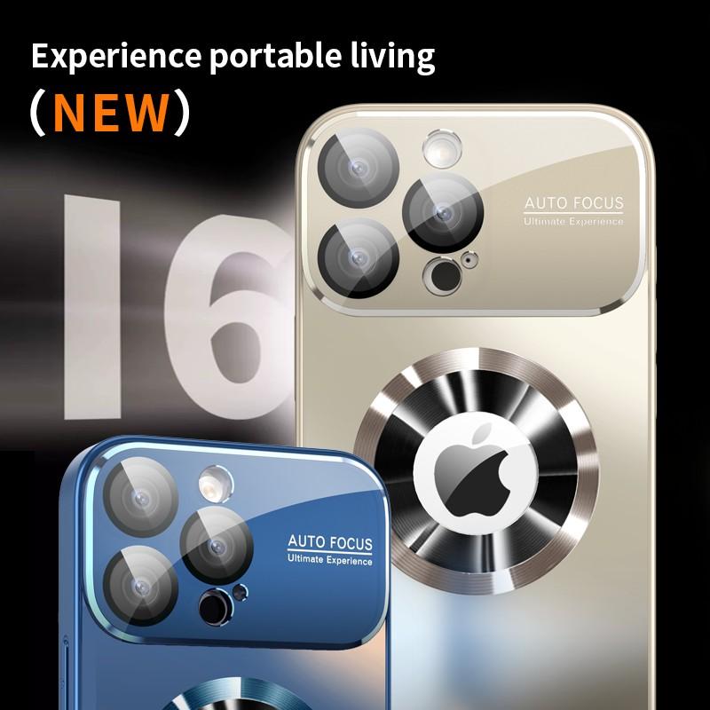 Новый титановый металлический роскошный матовый чехол для iPhone 16 15 14 13 12 11 Pro Max Plus для защитного стекла объектива камеры Magsafe