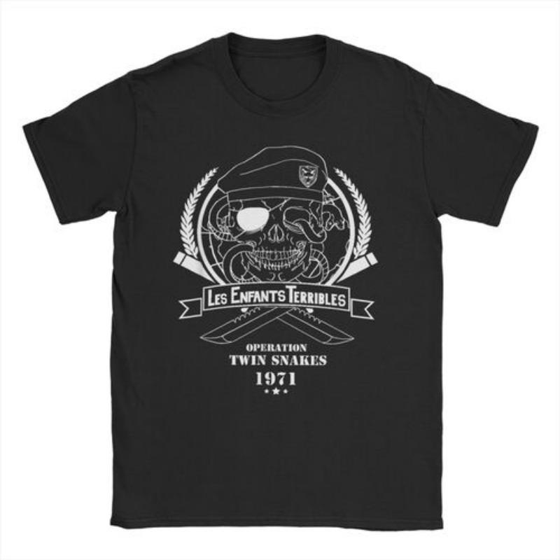 Men Women MGS1 Solid Snake Game T Shirt Metal Gear Cotton Tops Funny Short Sleeve O Neck Tees Classic T-Shirts