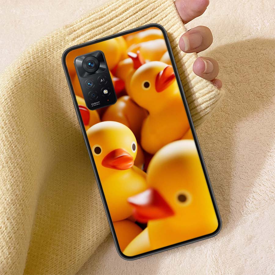 Плавающие резиновые уточки Чехол для телефона For Redmi Note 13 14 15 Pro Plus 12 13C 12C 15C 9 10 10C 9T 9C 9A TPU Мягкий