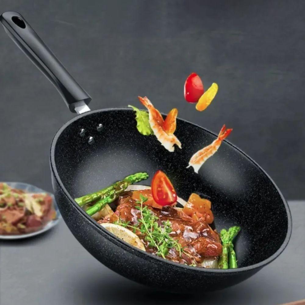 Сковорода с плоским дном Универсальный вок Кухонная посуда Сковорода для жарки Стейк