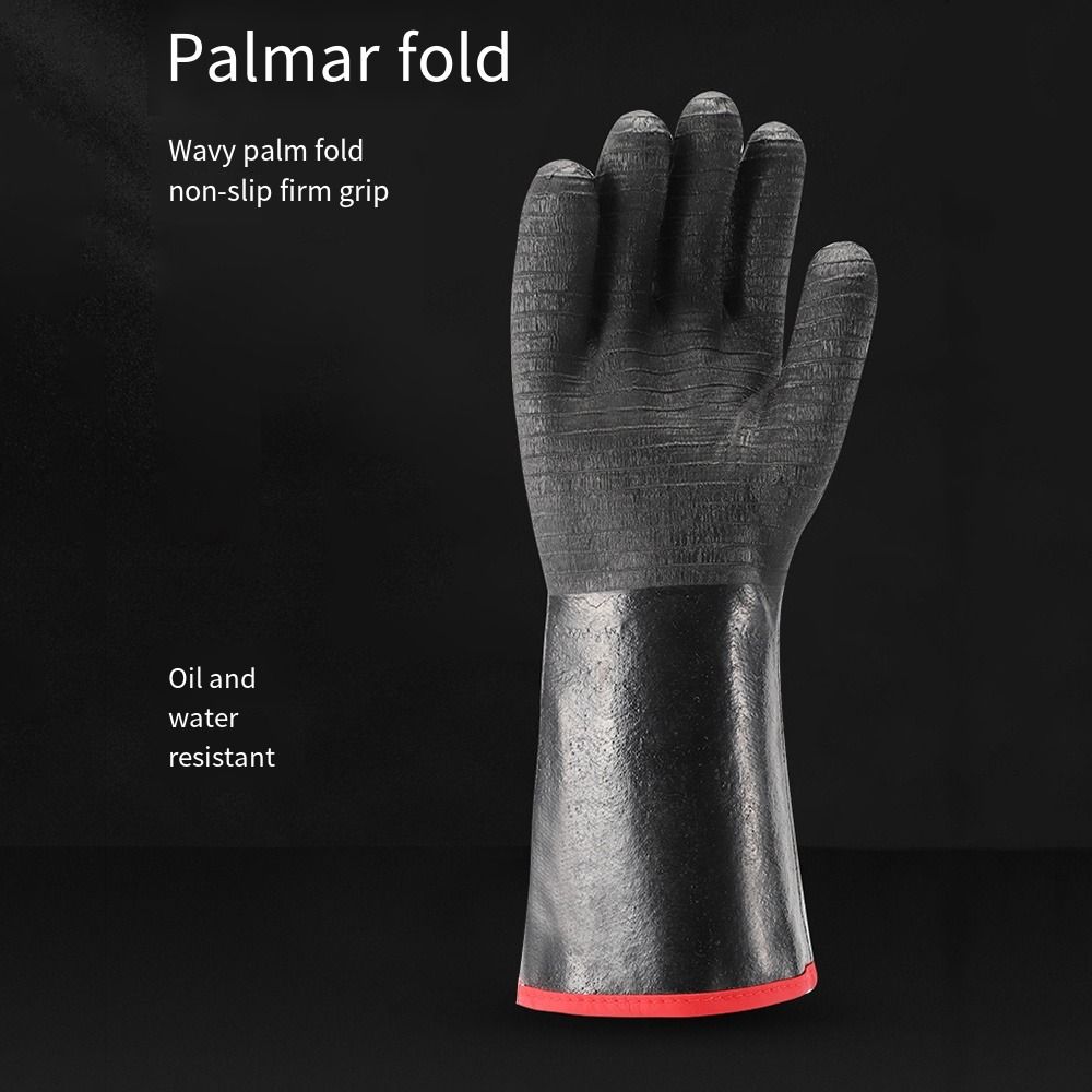 Waterproof Heat Resistant Gloves Oil Resistant Grill Gloves Easy To Clean Oven Mitts Cooking