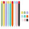 Мягкий силиконовый чехол-протектор для Apple Pencil 1-го 2-го поколения, стилуса для сенсорного экрана 2 1, противоскользящий защитный чехол