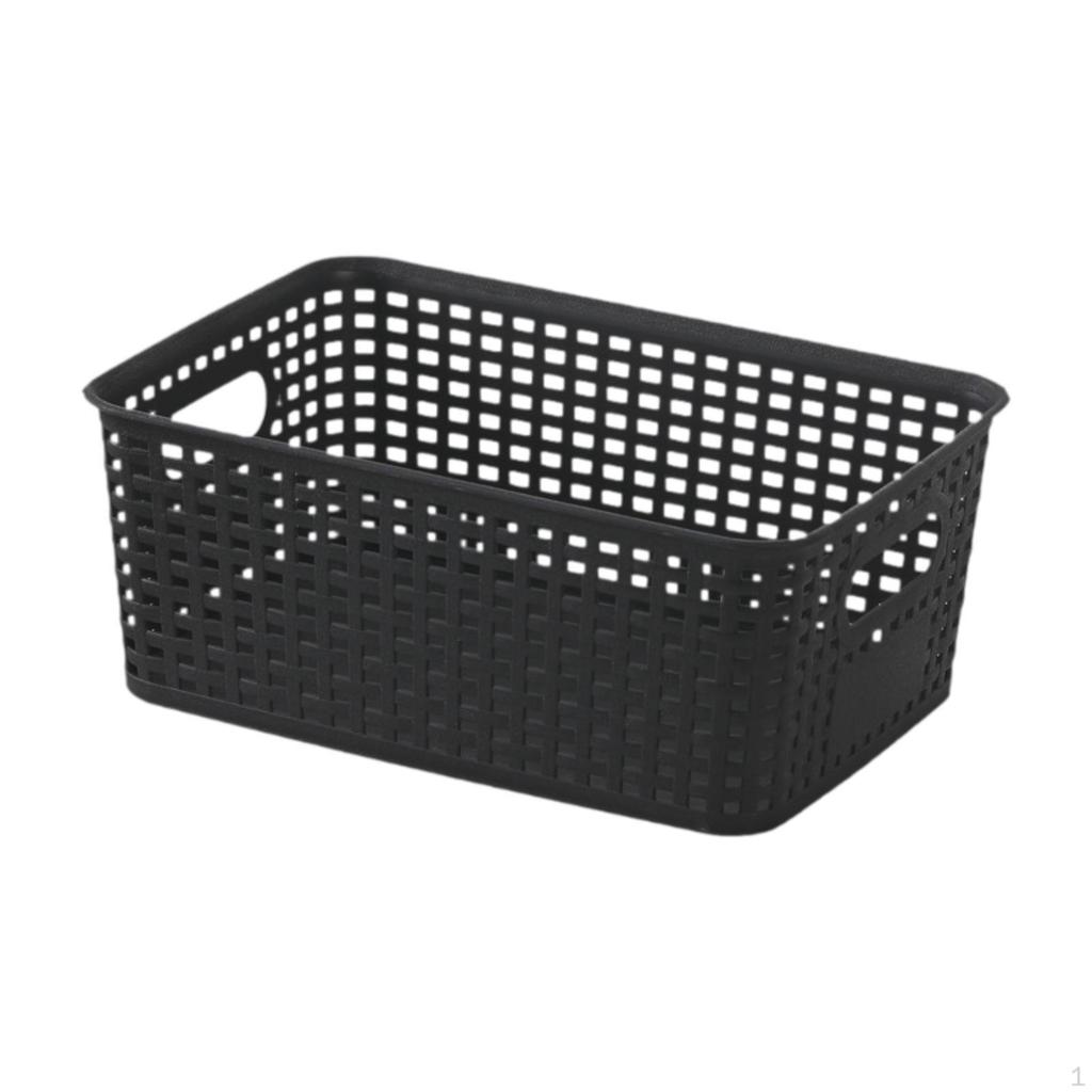 Storage Basket Weave Box Home Decor Multipurpose for Organizing Container Bedroom Desk