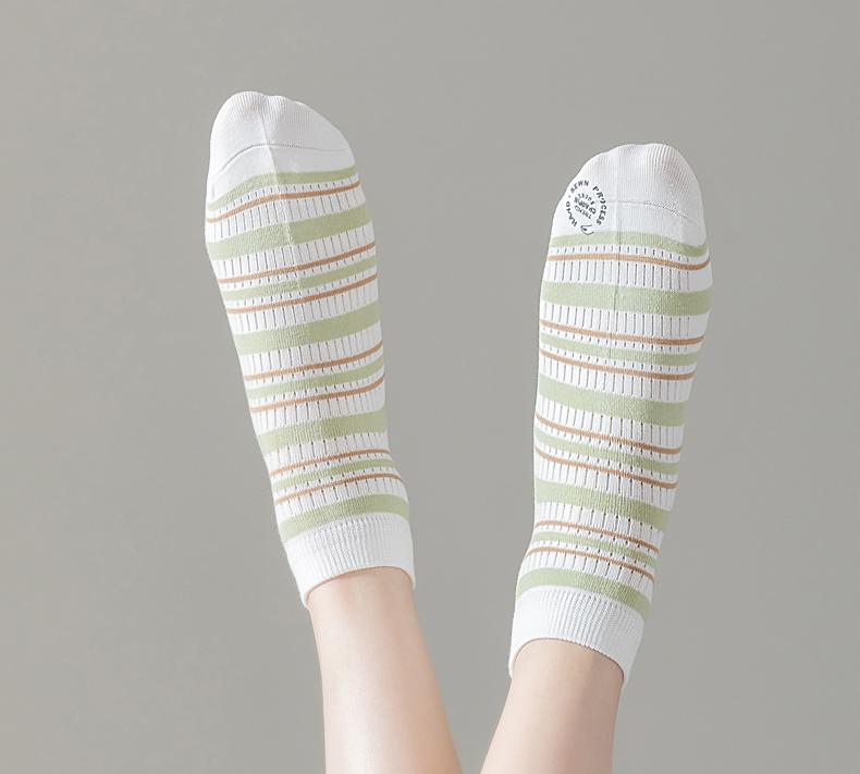 3 Pairs of Fresh Color Khmer 5A Antibacterial Shallow Mouth Socks
