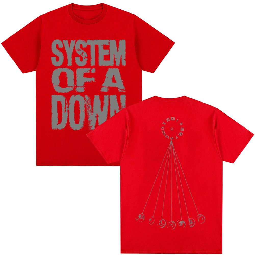Футболка Rock Band System of A Down Mezmerize Мужская Женская Винтажная Хип-Хоп Готическая Харадзюку Футболки Оверсайз Хлопковая Повседневная Футболка