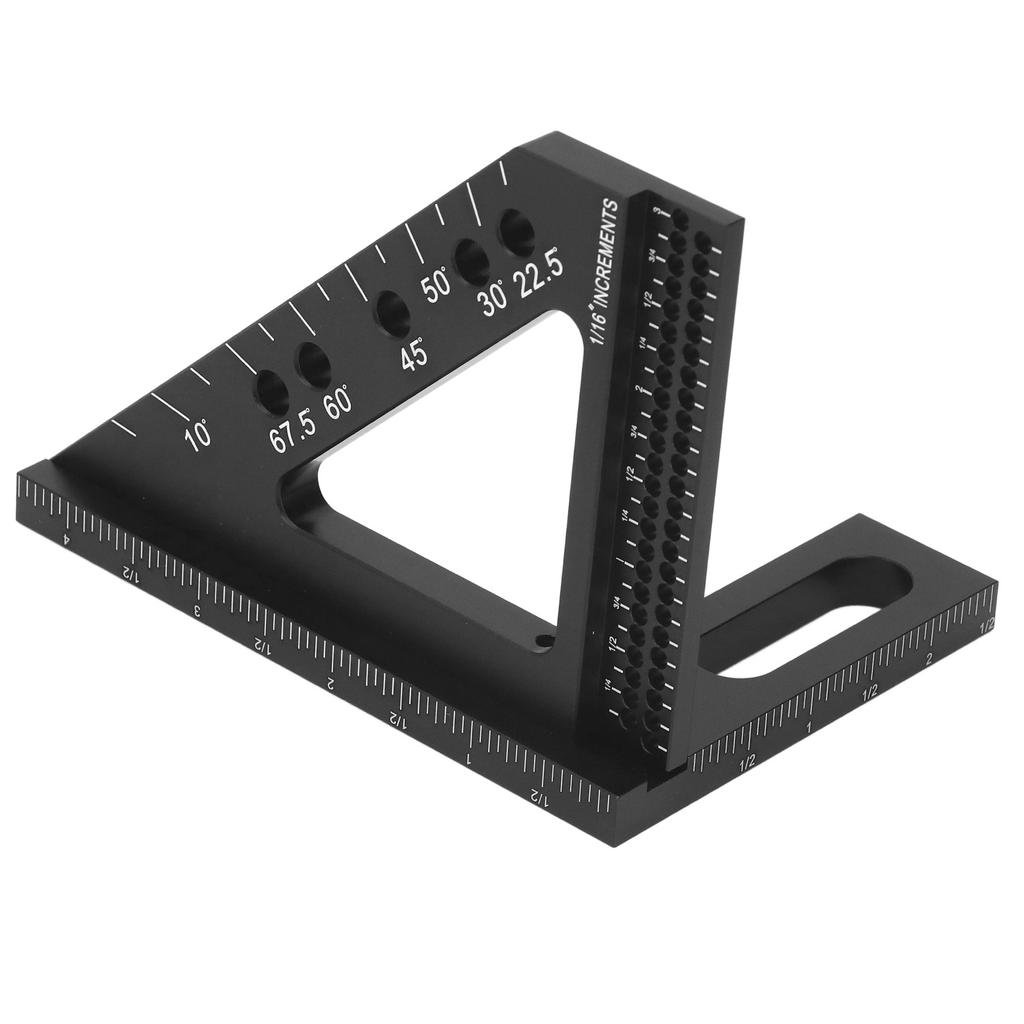 3D Многоугольная измерительная линейка 45 90 градусов Разметка положения отверстий Деревообрабатывающий угольник Плотник