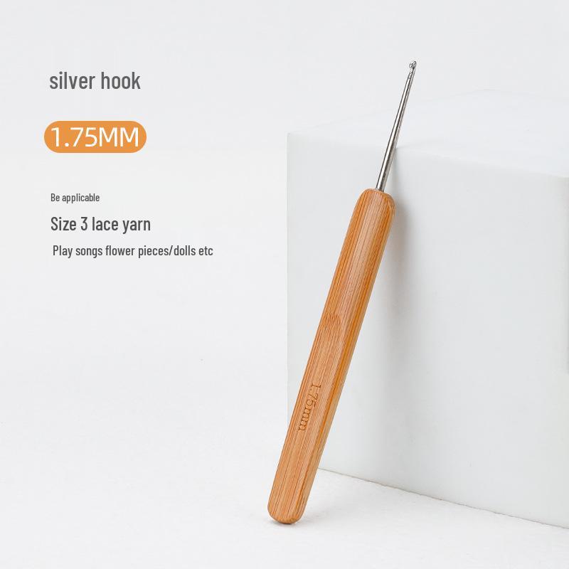 Карбонизированный бамбуковый крючок для вязания шерстяных свитеров ручной вязки и кукольных тапочек
