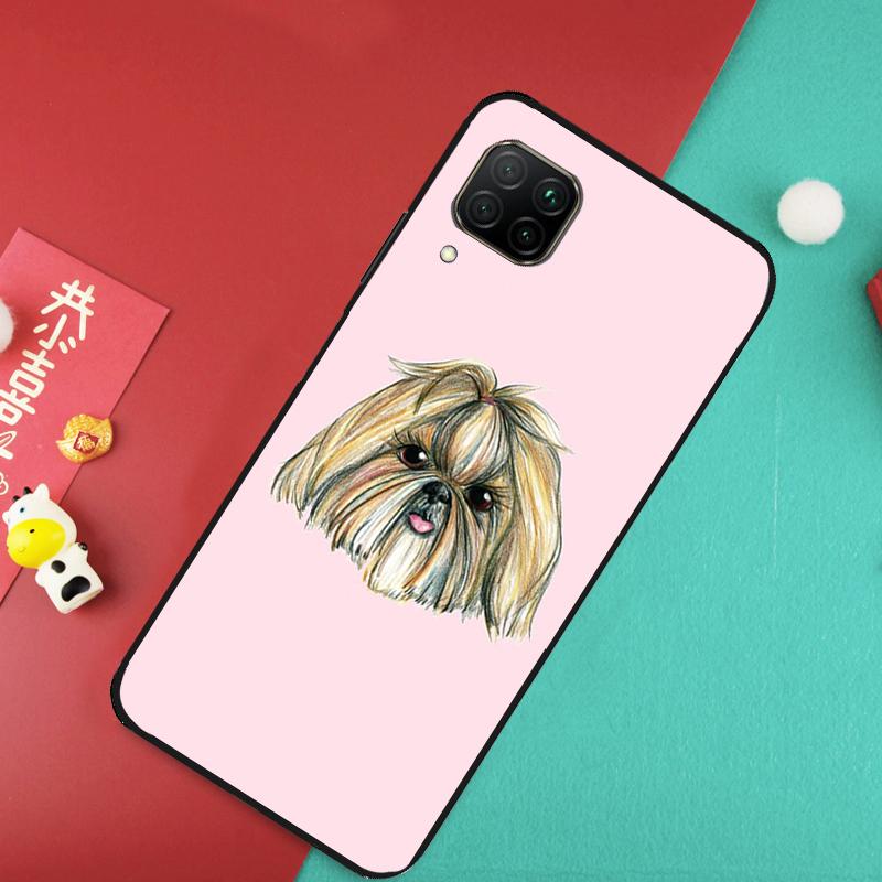 Cartoon Shih Tzu Dog For Huawei Nova 12S 9 10 SE 7i 8i 11i 12i Y60 Y61 Y70 Y72 Y73 Y90 Y91 P20 P30 P40 Lite Case