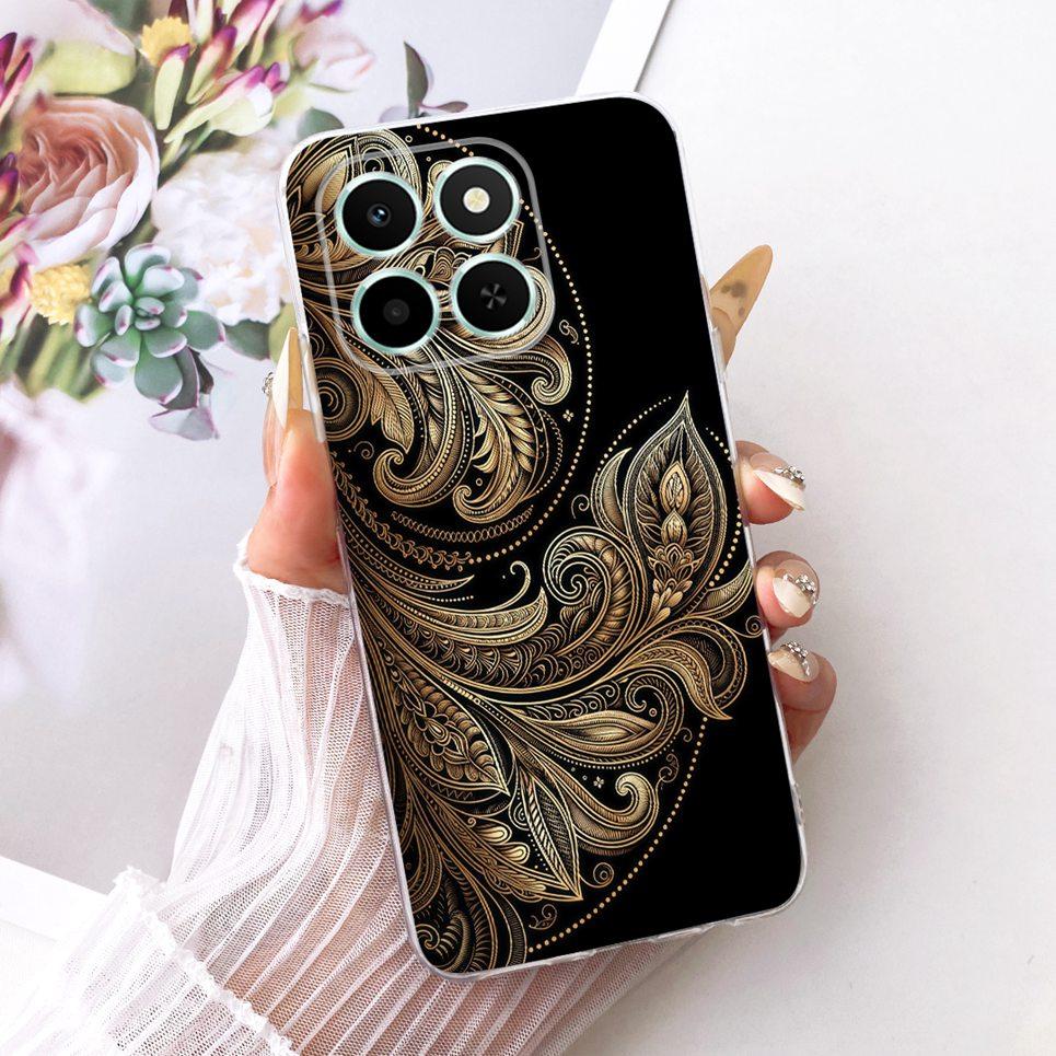 Soft Clear Silicone Casing For Honor X6C X6 X6S 4G Phone Case HonorX6 X 6 Cover Cartoon Cat Dragon Flower Butterfly Pattern