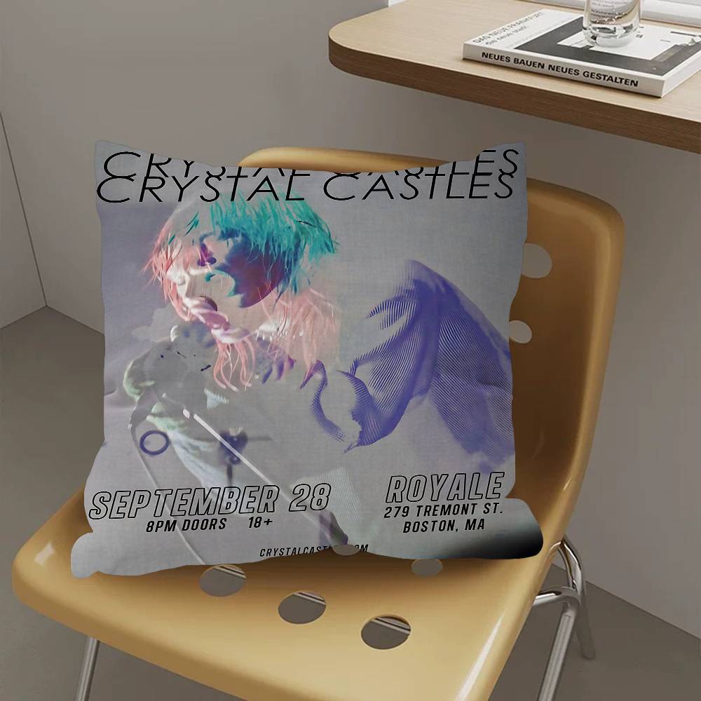 Группа C-Crystal Castles Подушка Подарок Декор для дома и офиса Спальня Диван Автомобильная Подушка Чехол 45x45