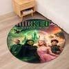 Wicked Printed Round Rug Carpet Chair Rug Area Rug Entryway Doormats,for Office Chair Living Room Bedroom Kitchen Room.