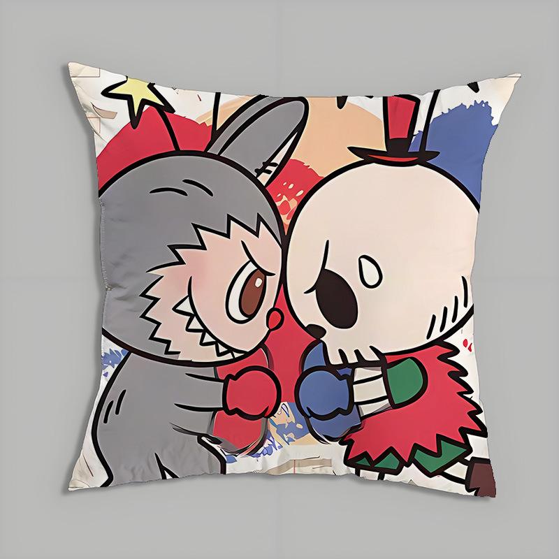 Peripheral Series Pillow Labubu Cartoon Doll Doll Pillow Cushion Cushion Gift Back Cushion