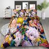 Anime HUNTER HUNTER Printed Bed Set Duvet Cover Pillowcase Bedding Set Linen Sheet Quilt Cover Full Queen King Size Home Textile