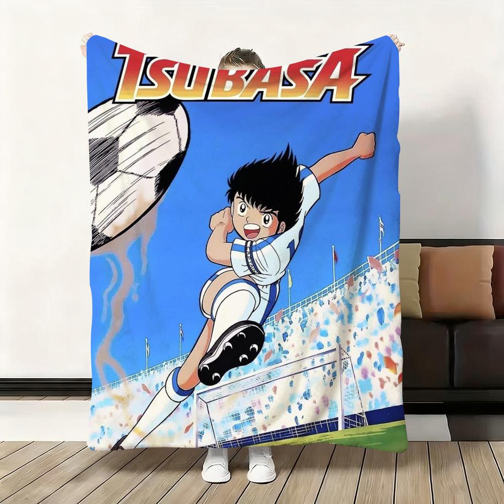 Japanese Anime T-Tsubasa C-Captain Throw Flannel Fluffy Soft Blanket Warm Skin-Friendly Throw For Sofa Bed Office Nap Winter