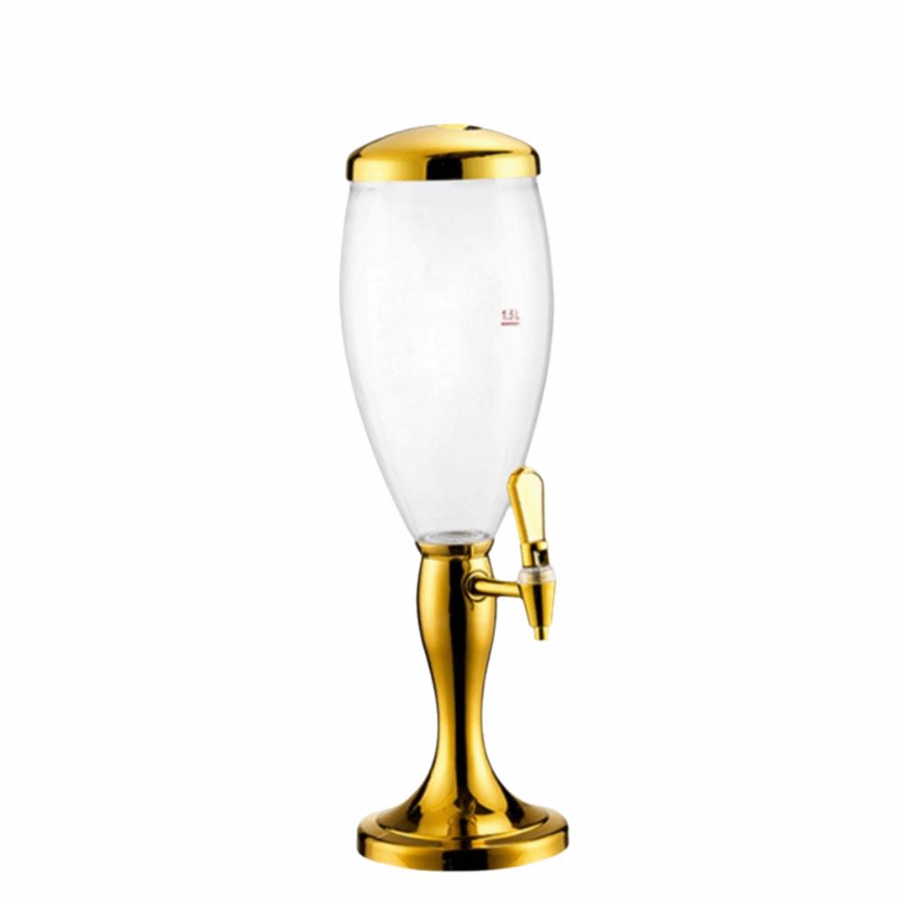 with Icicles Beer Dispenser Dual-Head Faucet Beverage Machine Creative Drink Holder Hotel Use