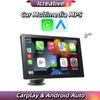 9 Inch Car Monitor Wireless CarPlay/Android-Auto Multimedia Car Radio Screen FM Transmitter USB TF Video Player