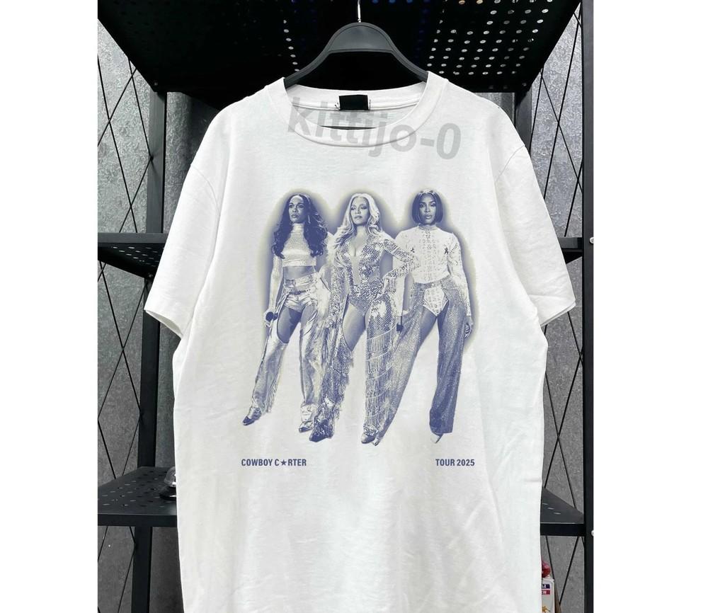 Beyonce Cowboy Carter Tour 2025 Перепечатка Унисекс S-4XL Унисекс Футболка