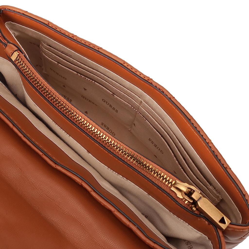 Сумка через плечо QB867721 ELENIA COGNAC [GUESS] Женская [Б/у]