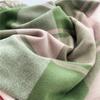 Thick Imitation Cashmere Shawl Windproof Shawl Wrap Simple Plaid Scarf  Apparel Accessories