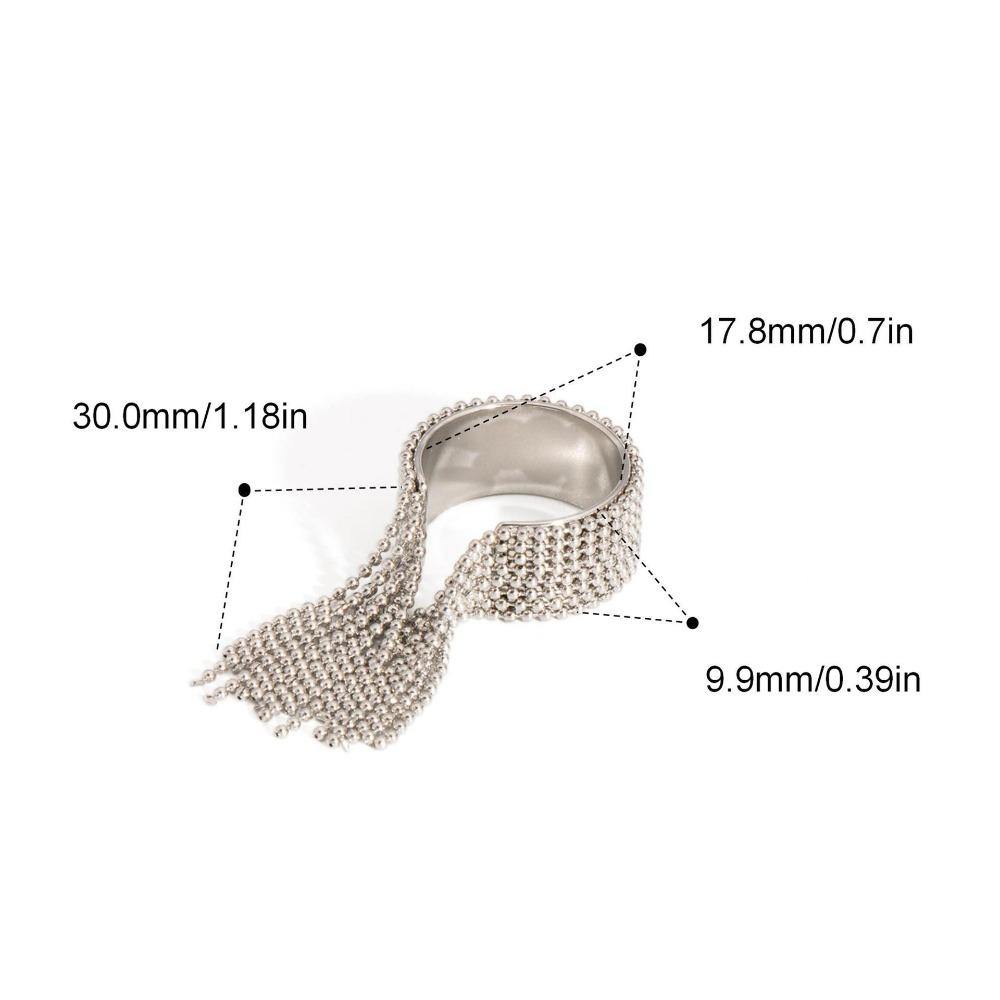 Подвеска-кисточка из цепочек, Открытые кольца, Золото, Серебро, Регулируемое кольцо-цепочка, Стильное кольцо на палец, Подарок